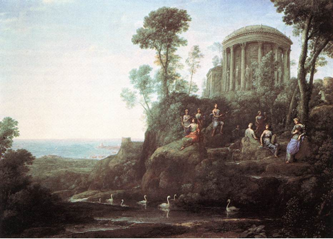 CLAUDE LORRAIN(b. 1600, Chamagne, d. 1682, Roma)Apollo and the Muses on Mount Helion (Parnassus)1680Oil on canvas, 98 x 135 cmMuseum of Fine Arts, BostonIn the last decade of his life, Claude concentrated on a limited number of themes, many 